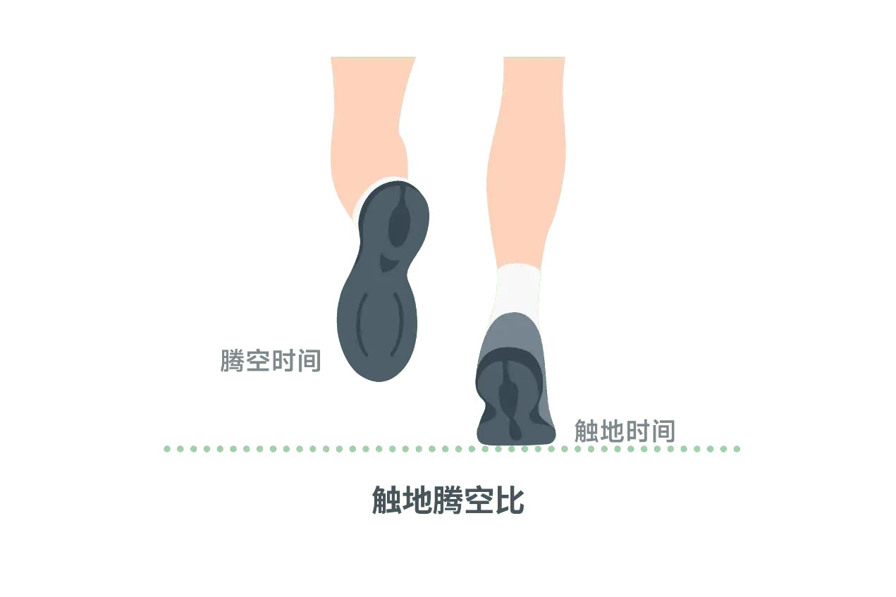 触地腾空比
